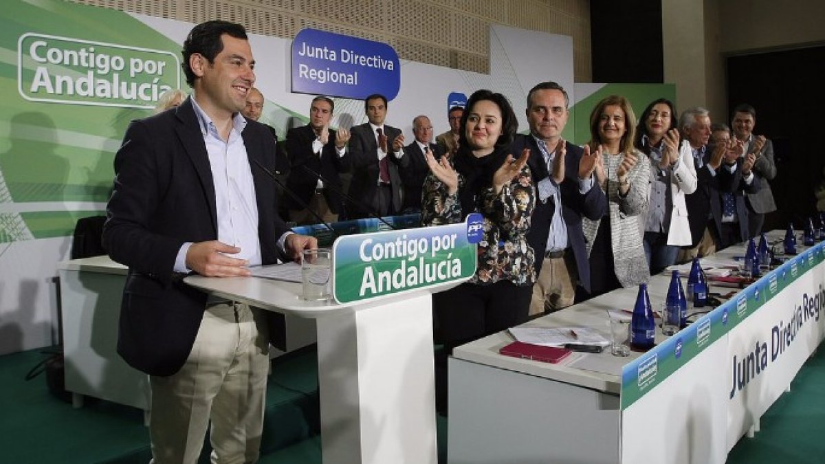 Juanma Moreno tras conocerse que la suya será la única candidatura en el Congreso del PP-A.
