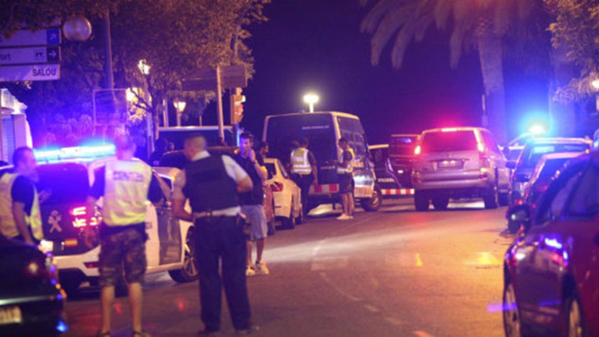 Imágenes de los controles policiales.