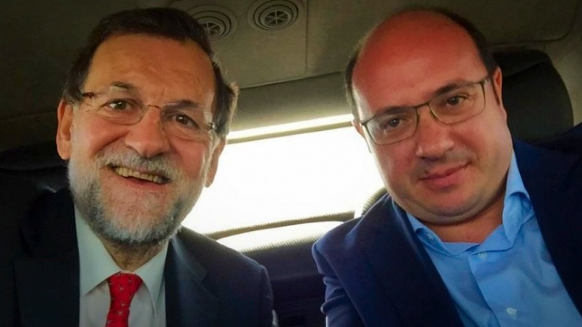Mariano Rajoy y Pedro Antonio Sánchez, en una imagen reciente.