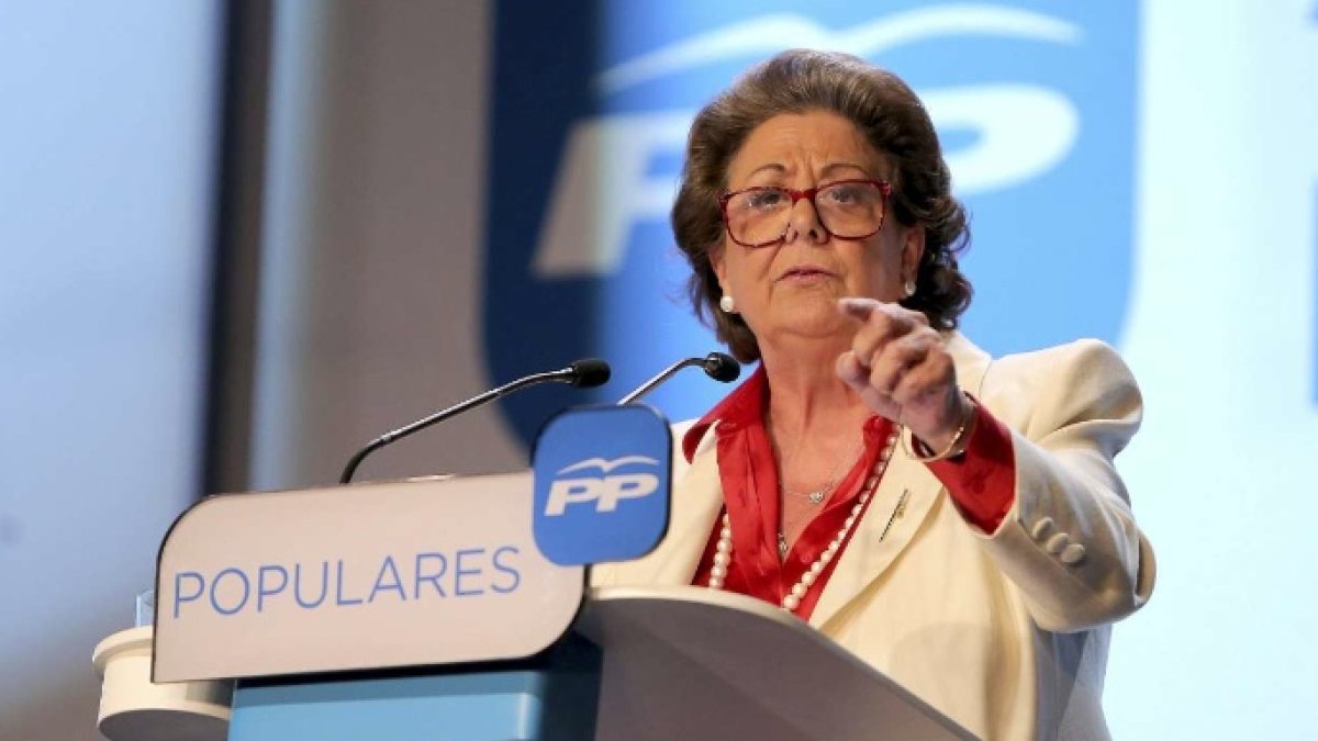 La exsenadora y exalcaldesa de Valencia, Rita Barberá.