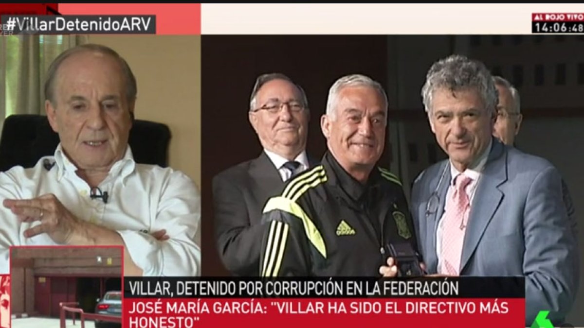 José María García durante su intervención en