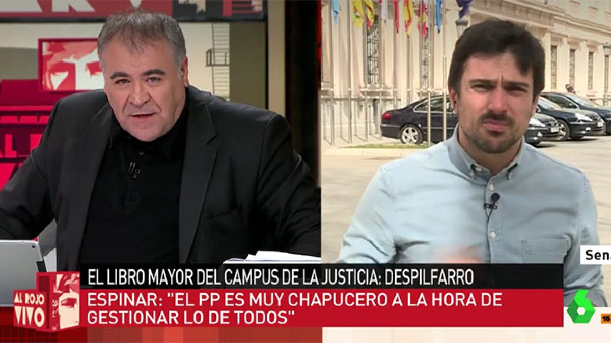 Ramón Espinar durante su intervención en 