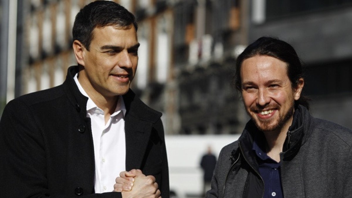 Sánchez e Iglesias, a finales de 2016
