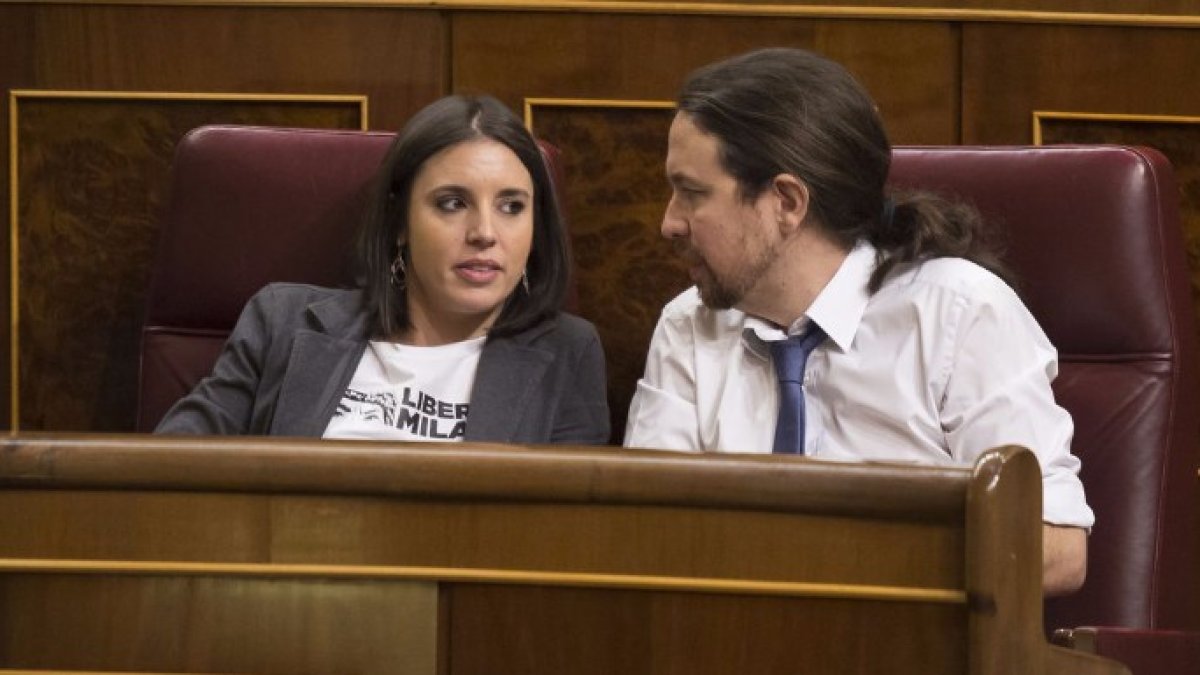 La crisis con su portavoz Irene Montero motivo del bajón anímico de Iglesias