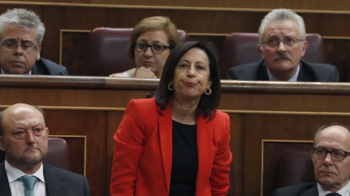 Margarita Robles, el día que votó