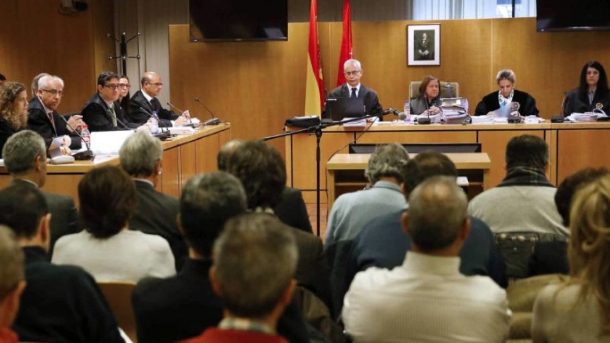 Imagen de una de las sesiones del juicio del caso Guateque.