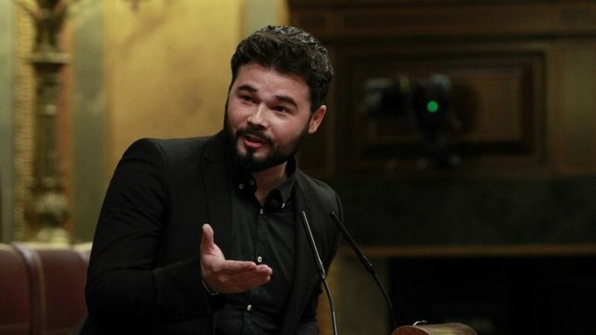 El diputado de ERC en el Congreso, Gabriel Rufián.
