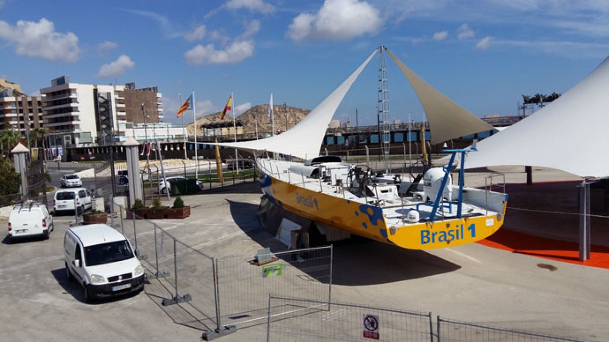 Preparativos para la Volvo Ocean Race.