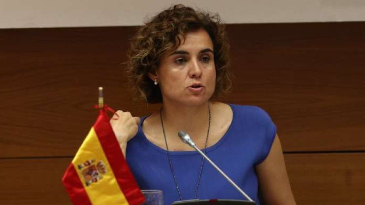 La ministra de Sanidad, la semana pasada