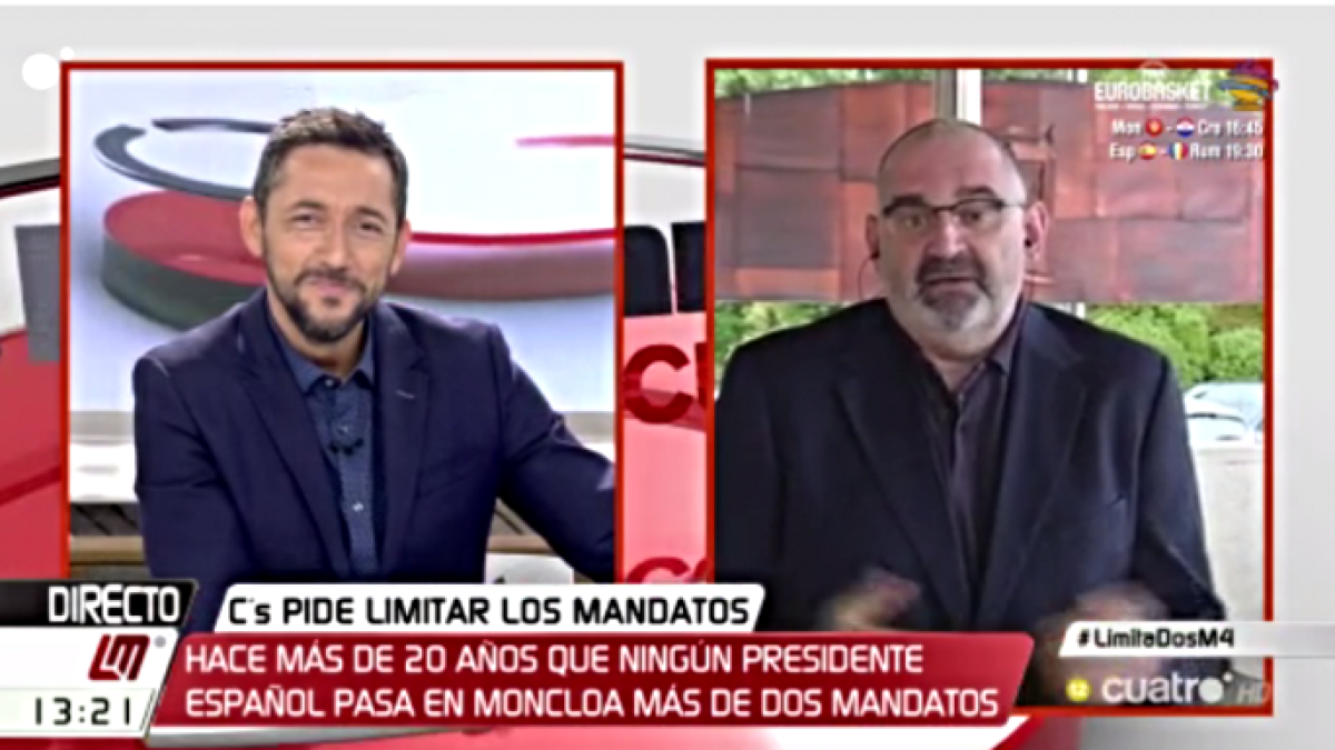 Un momento de la polémica intervención del periodista, Antón Losada.