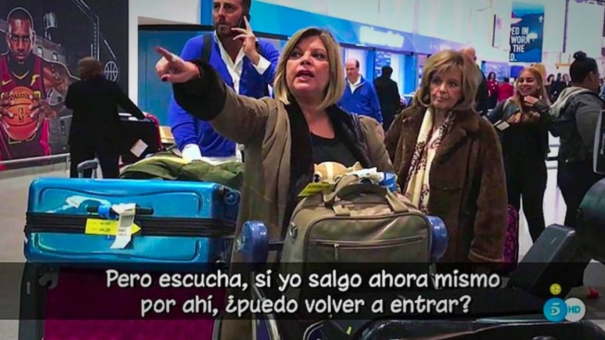 Las Campos, a su llegada al JKF de New York.