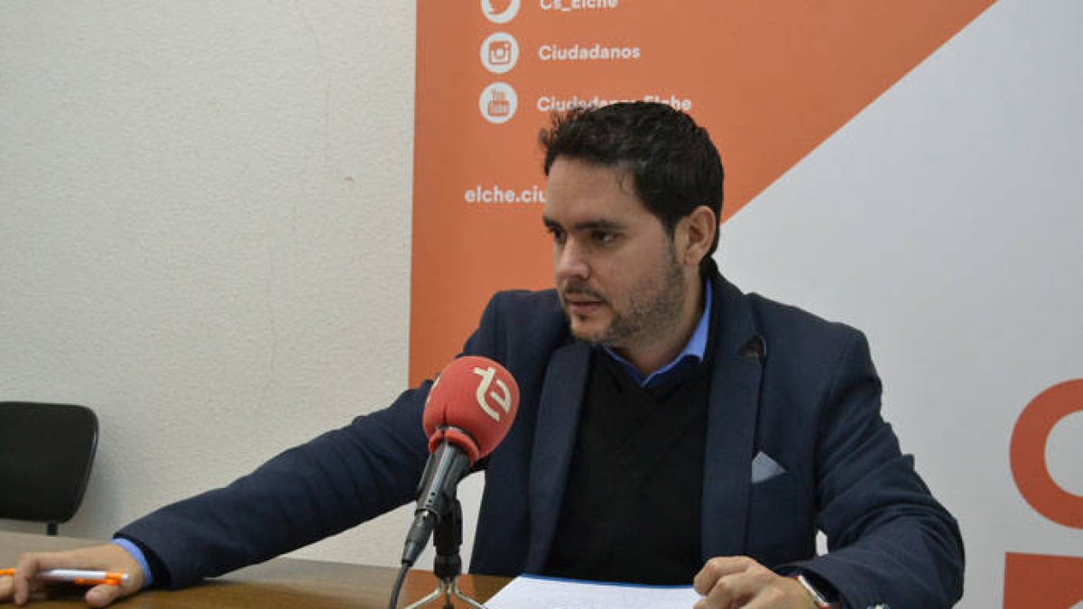 David Caballero, portavoz de Ciudadanos en Elche.