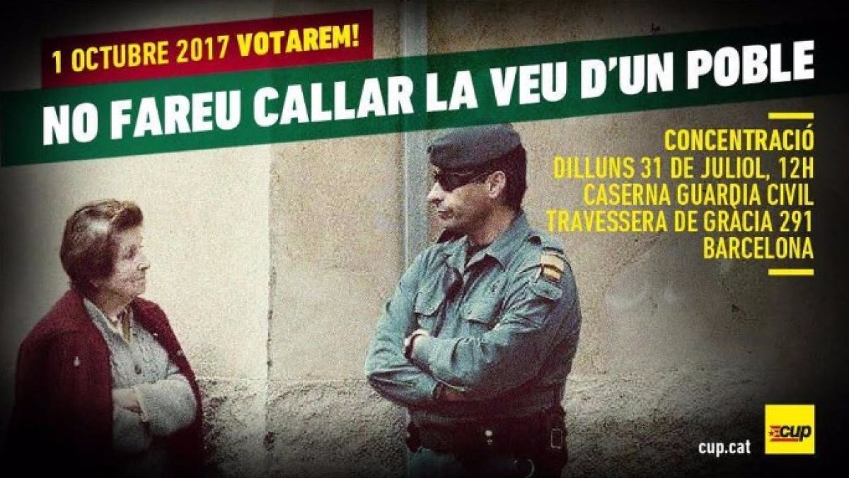 Indignación en la Guardia Civil contra la encerrona que les prepara la CUP