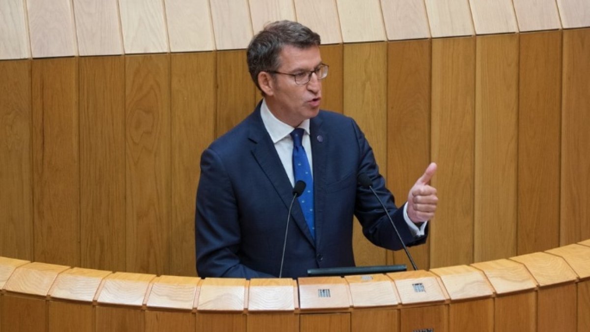 Núñez Feijóo, este miércoles en el debate sobre el estado de Galicia