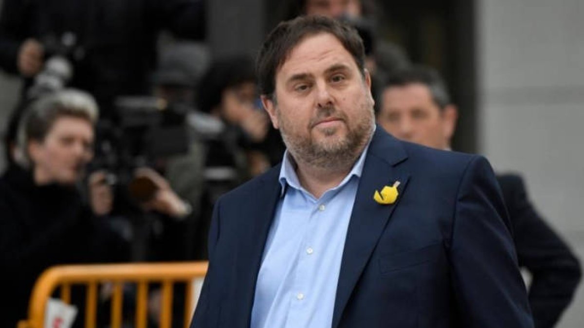 Junqueras, el día que acudió a declarare por primera vez a la Audiencia Nacional.