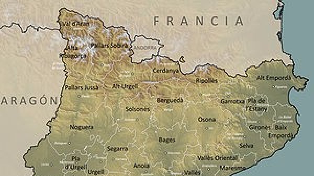 Mapa de Cataluña