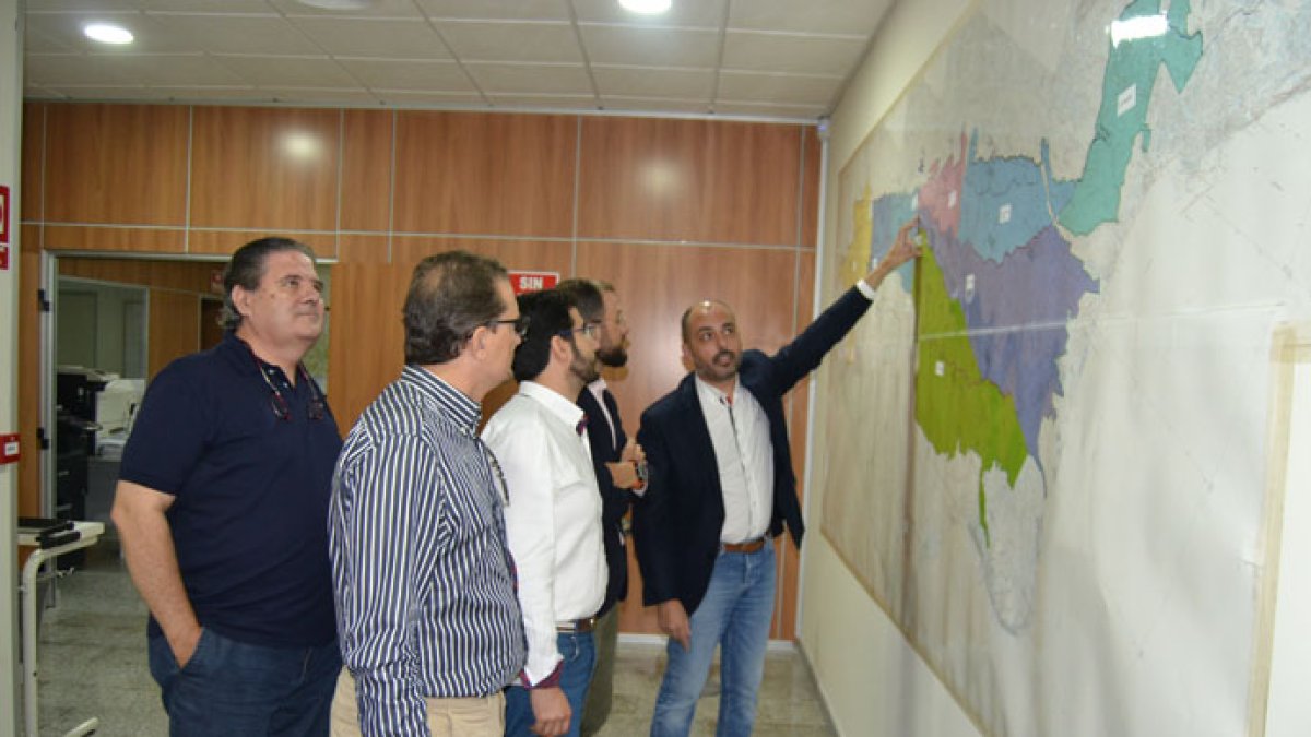Javier Berenguer, con miembros de Ciudadanos.