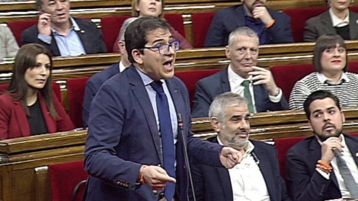 El vicepresidente del Parlament, José María Espejo, de Ciudadanos.