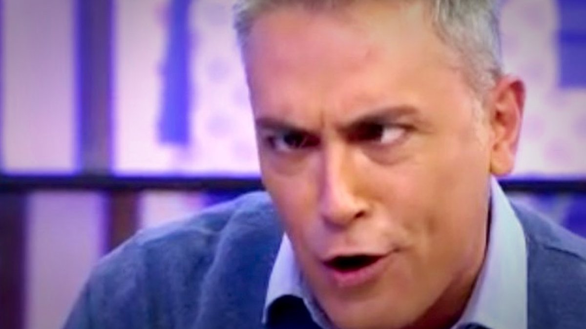Kiko Hernández, burlándose de Leticia Sabater.