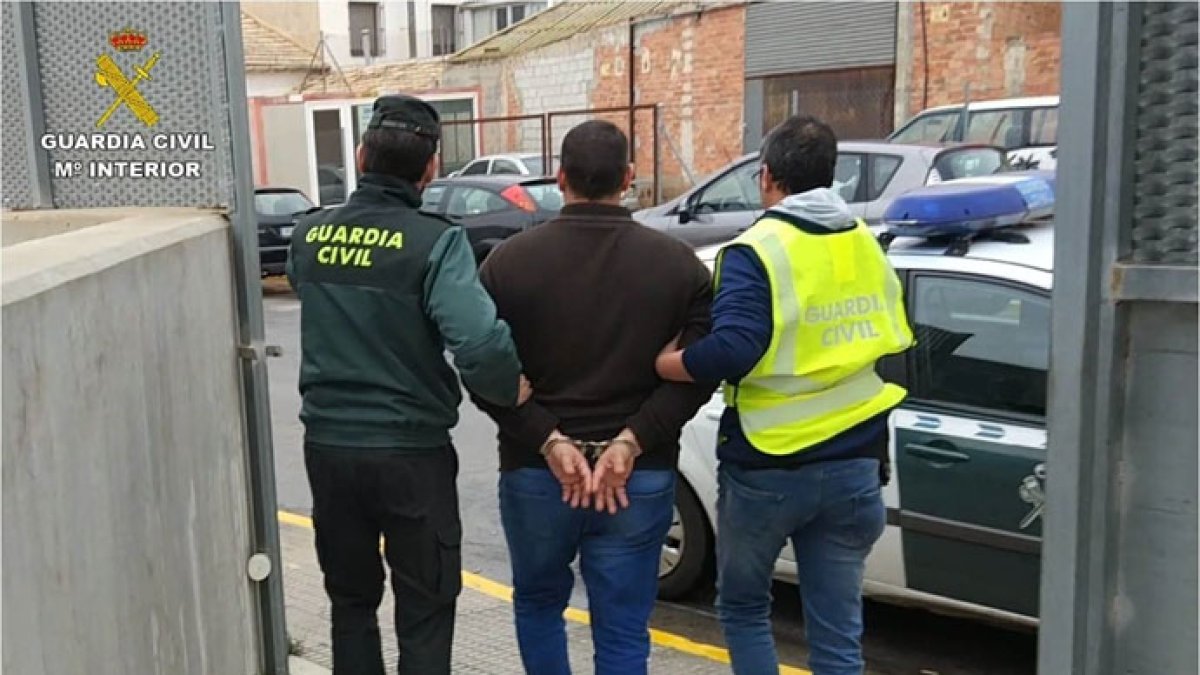 Momento de la detención del empresario.