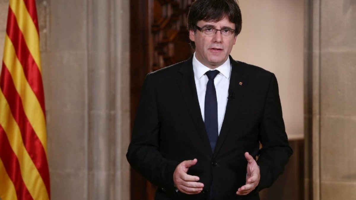 Puigdemont, el pasado 4 de octubre