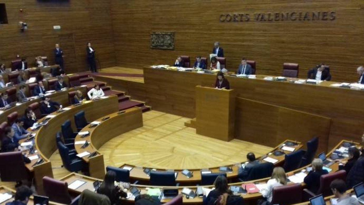 Imagen de un Pleno de les Corts Valencianes