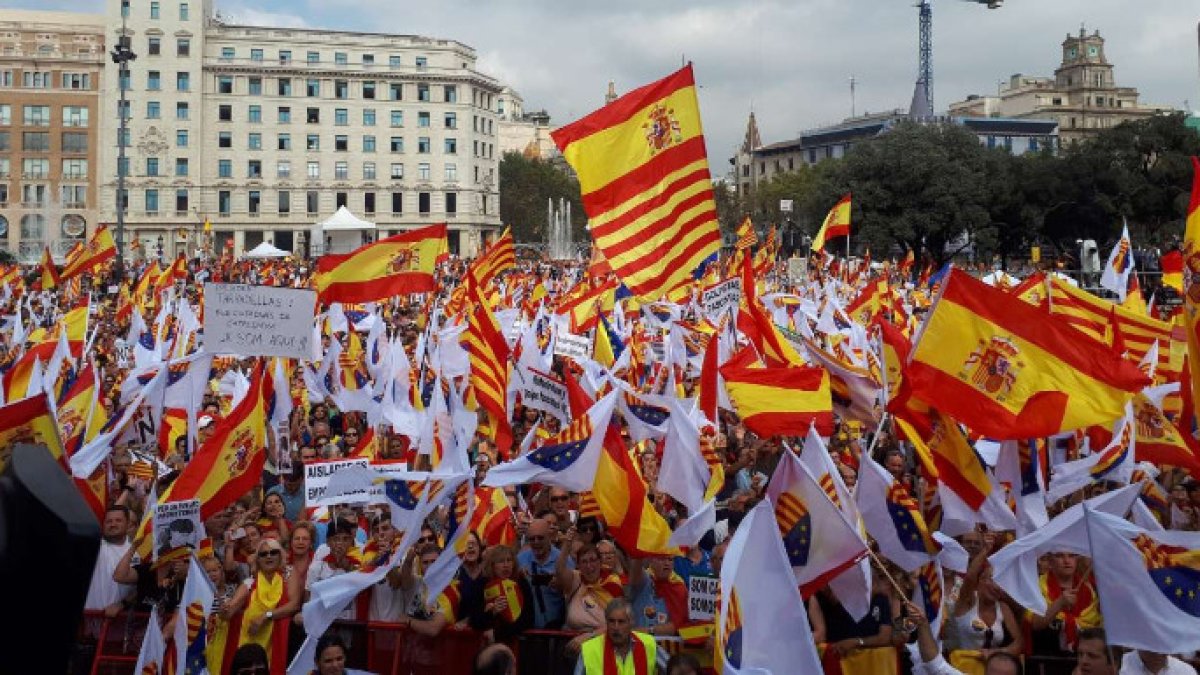La celebración del 12-O en Barcelona