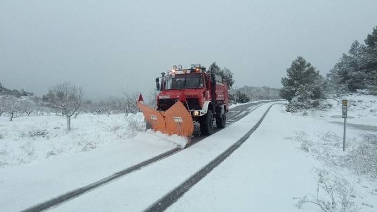 La cota de nieve bajará hoy hasta los 400 metros en la Comunidad.