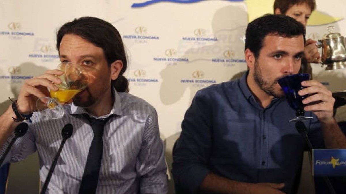 Iglesias y Garzón están atravesando un mal trago en Podemos.