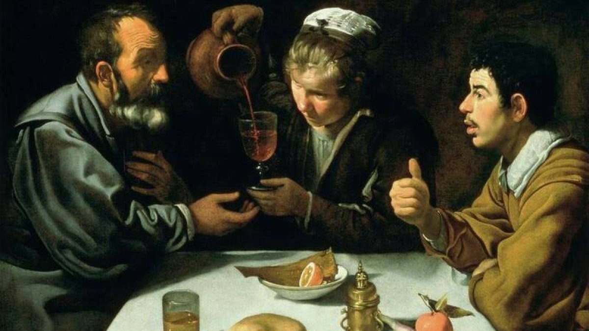 Comida de pícaros, Diego Velázquez.