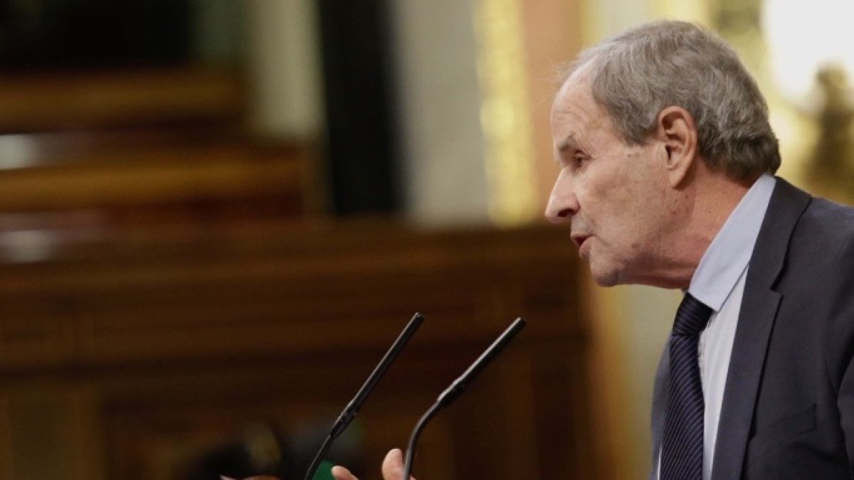 El diputado popular por Lérida, Juan Ignacio Llorens, este martes en el Congreso.