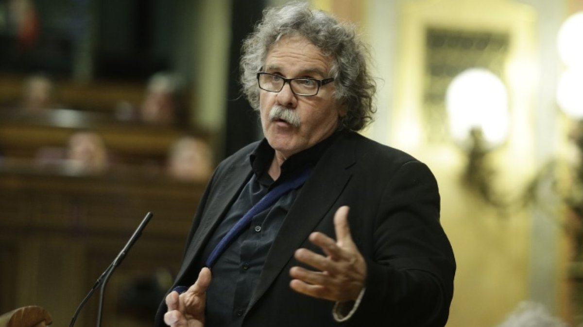 El portavoz de ERC, Joan Tardá, este miércoles en el Congreso