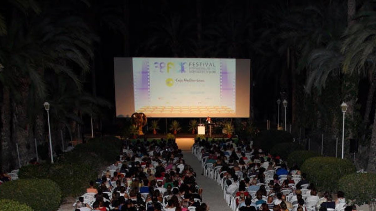 Una imagen de archivo de una proyección en el Festival Internacional de Cine de Elche.