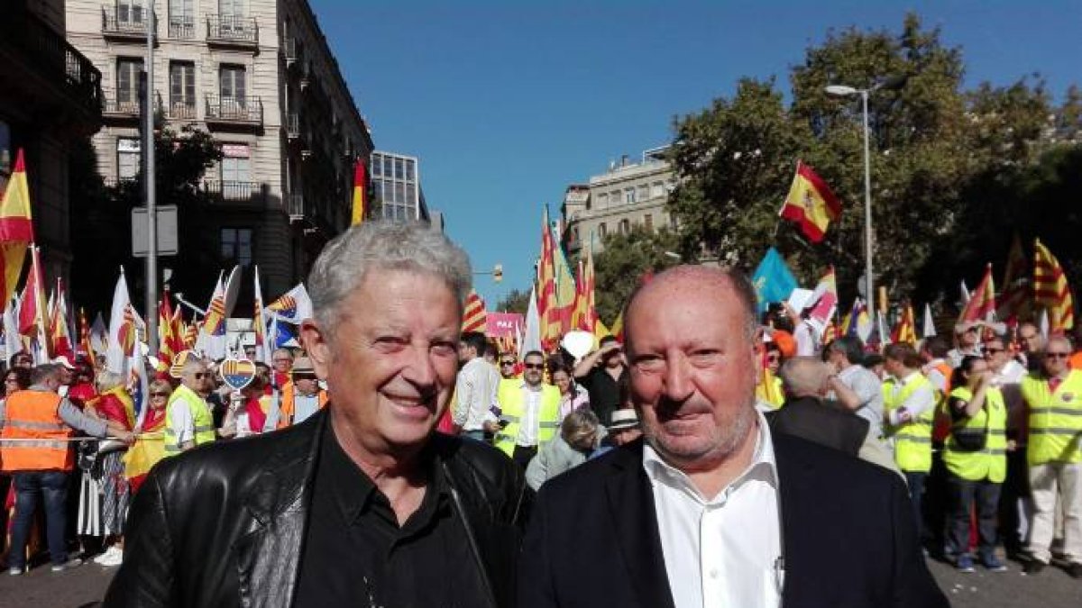 Fernando Mut y Mariano Gomà, ex presidente de Societat Civil Catalana.
