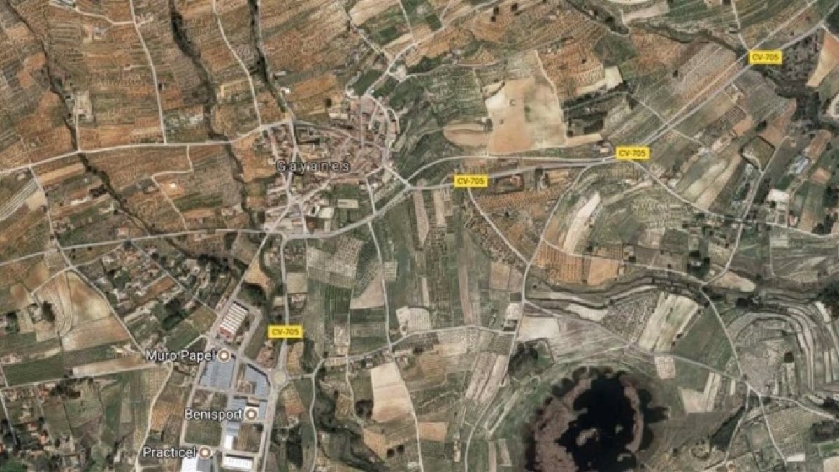 Mapa de la carretera donde ha tenido lugar el siniestro.
