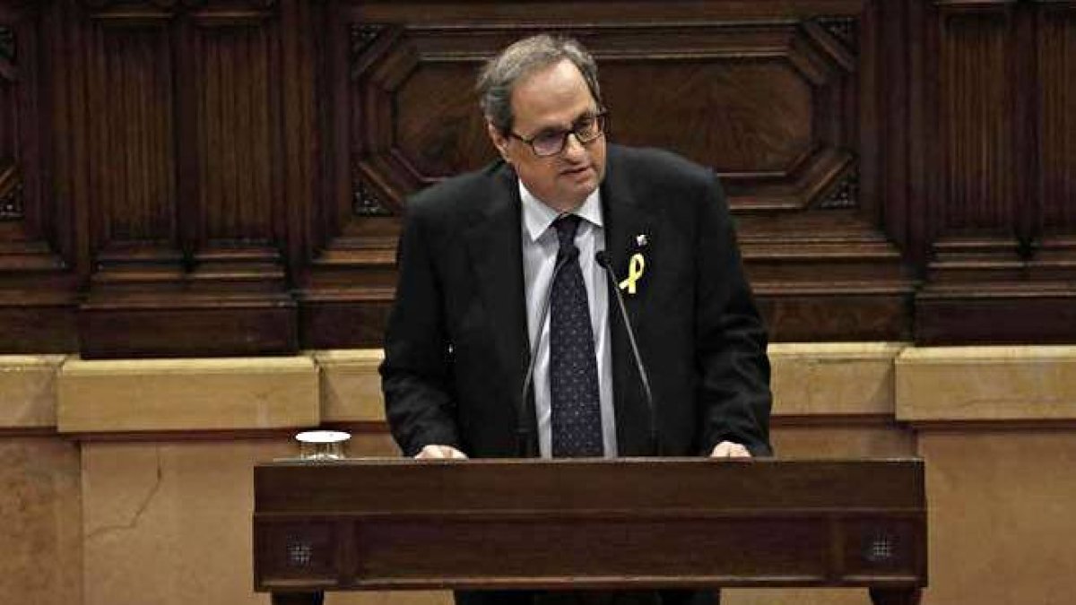 El candidato Quim Torra.