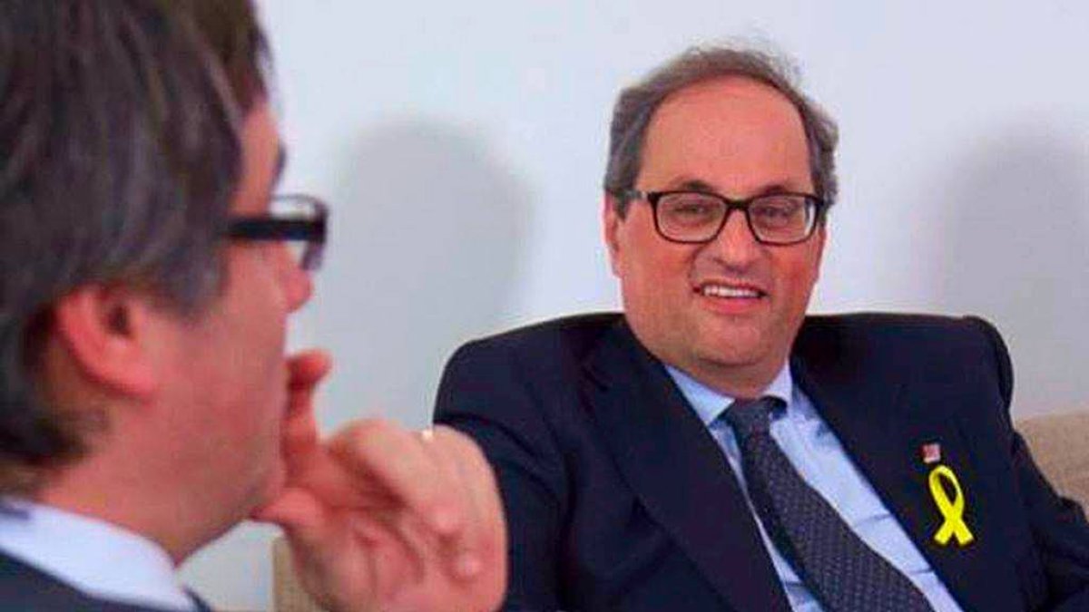 Puigdemont y Torra, en una reunión reciente.