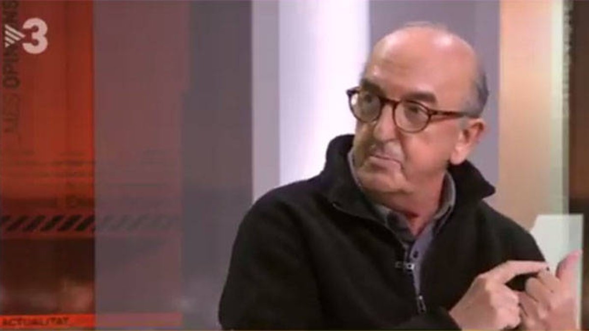 Jaume Roures durante su intervención en TV3.