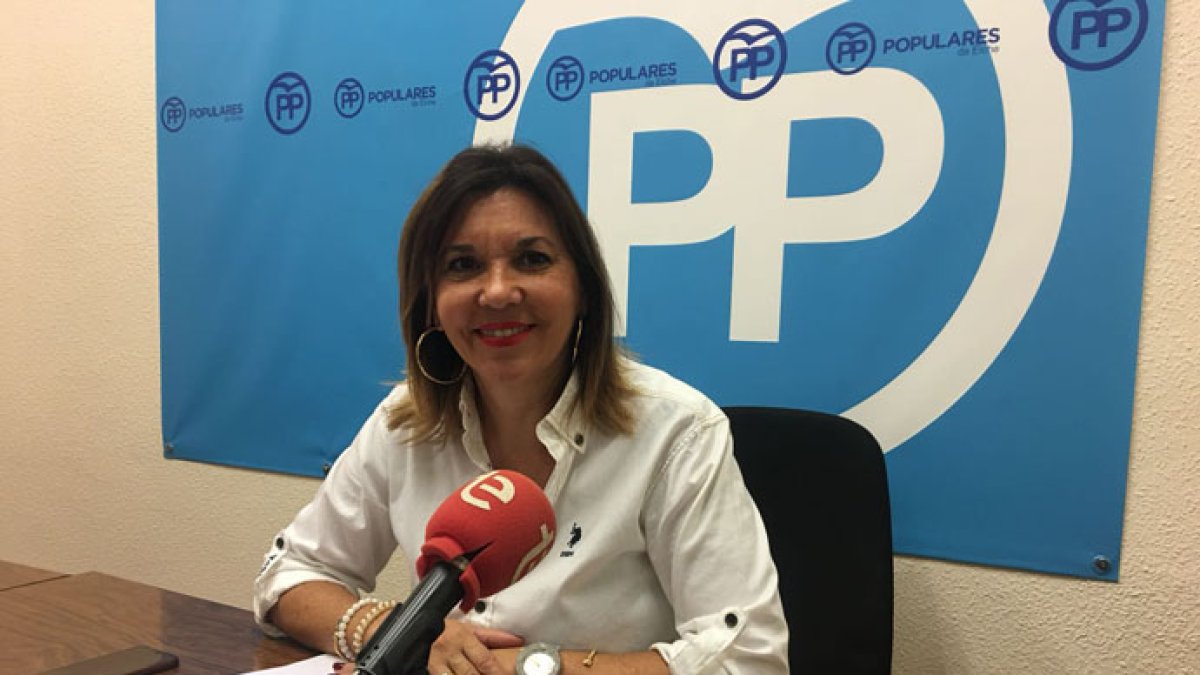 Mercedes Alonso durante la rueda de prensa.