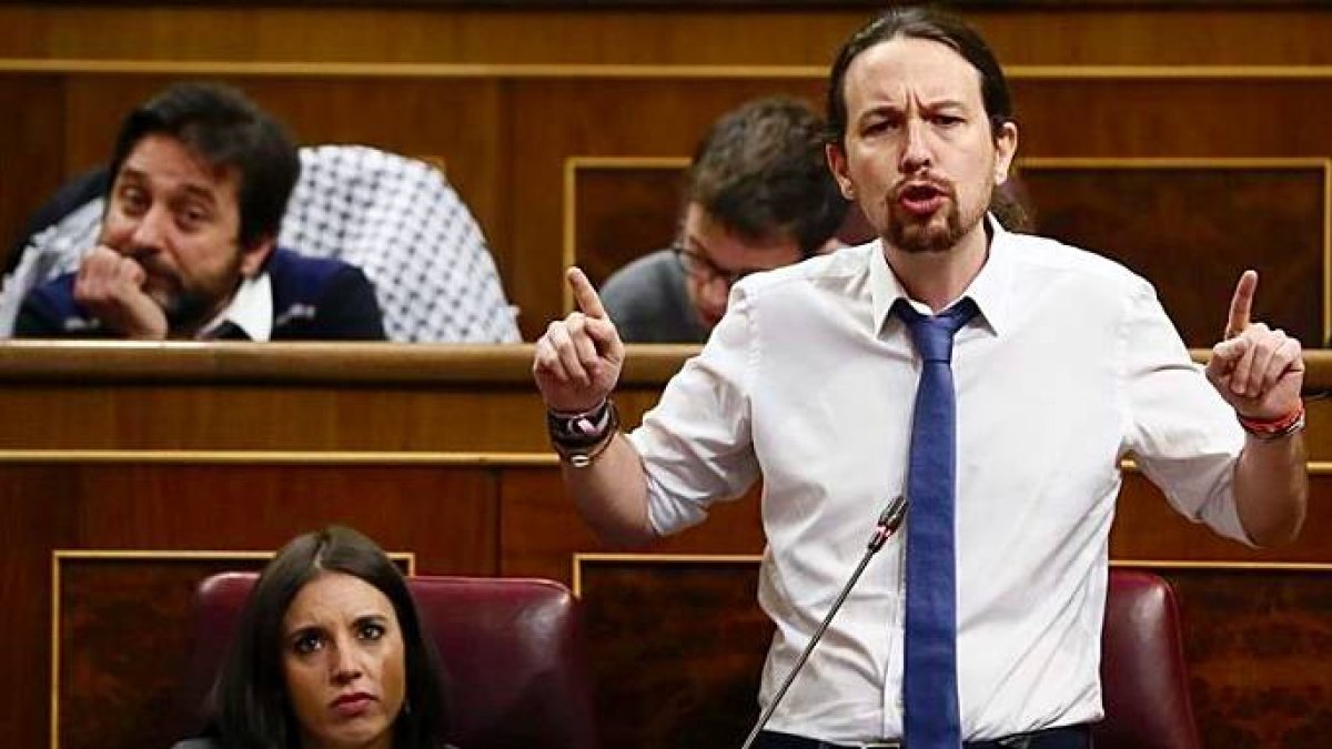 Pablo Iglesias, en una imagen en el Congreso.