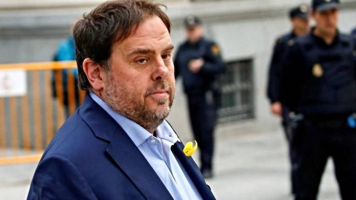 Oriol Junqueras, el día que declaraba ante la Justicia.