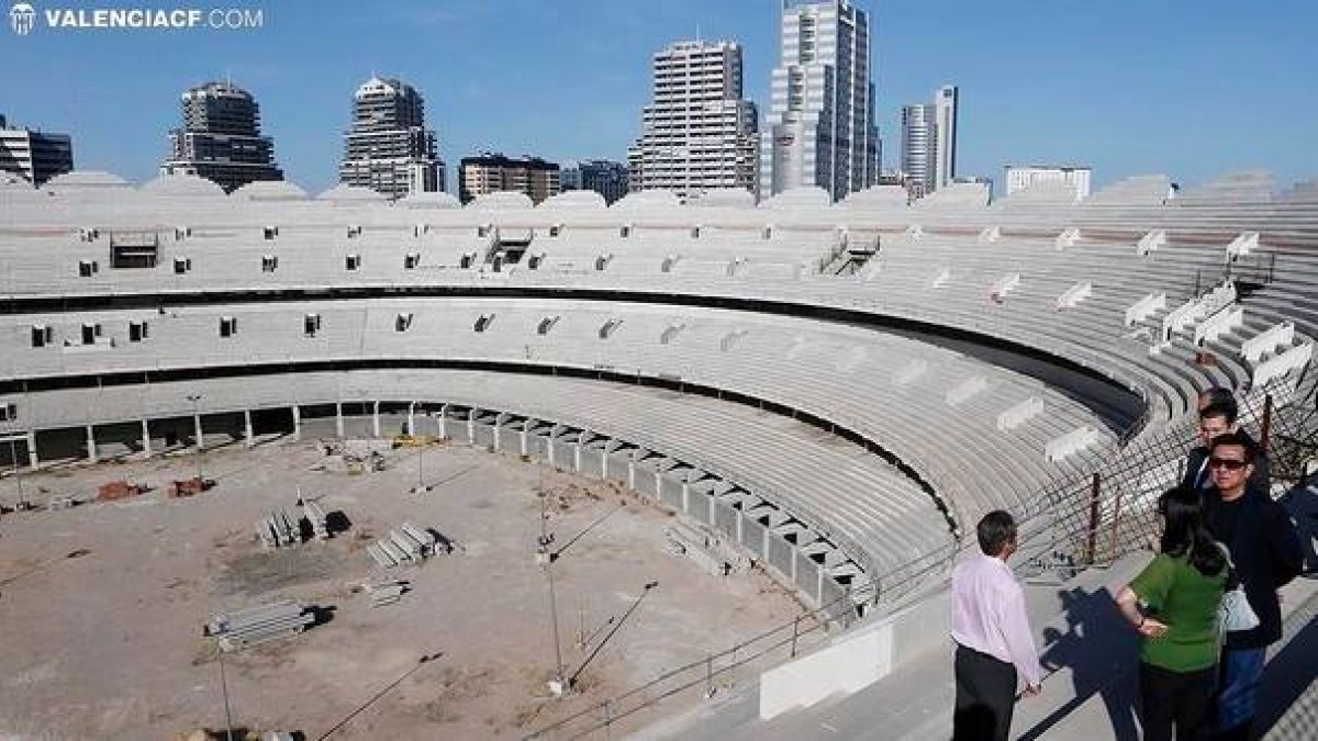 El Valencia no estrenará el nuevo Mestalla en el centenario del club