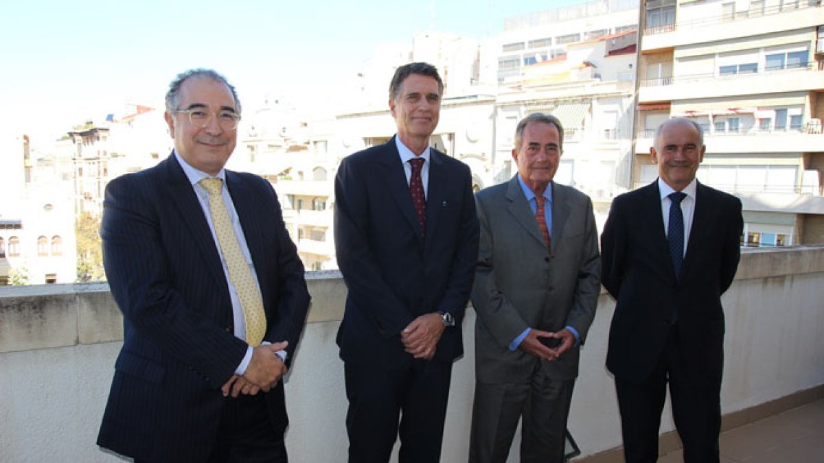 De izda a dcha: Miquel Montes, Jaume Guardiola, Juan Riera y Jaime Matas.