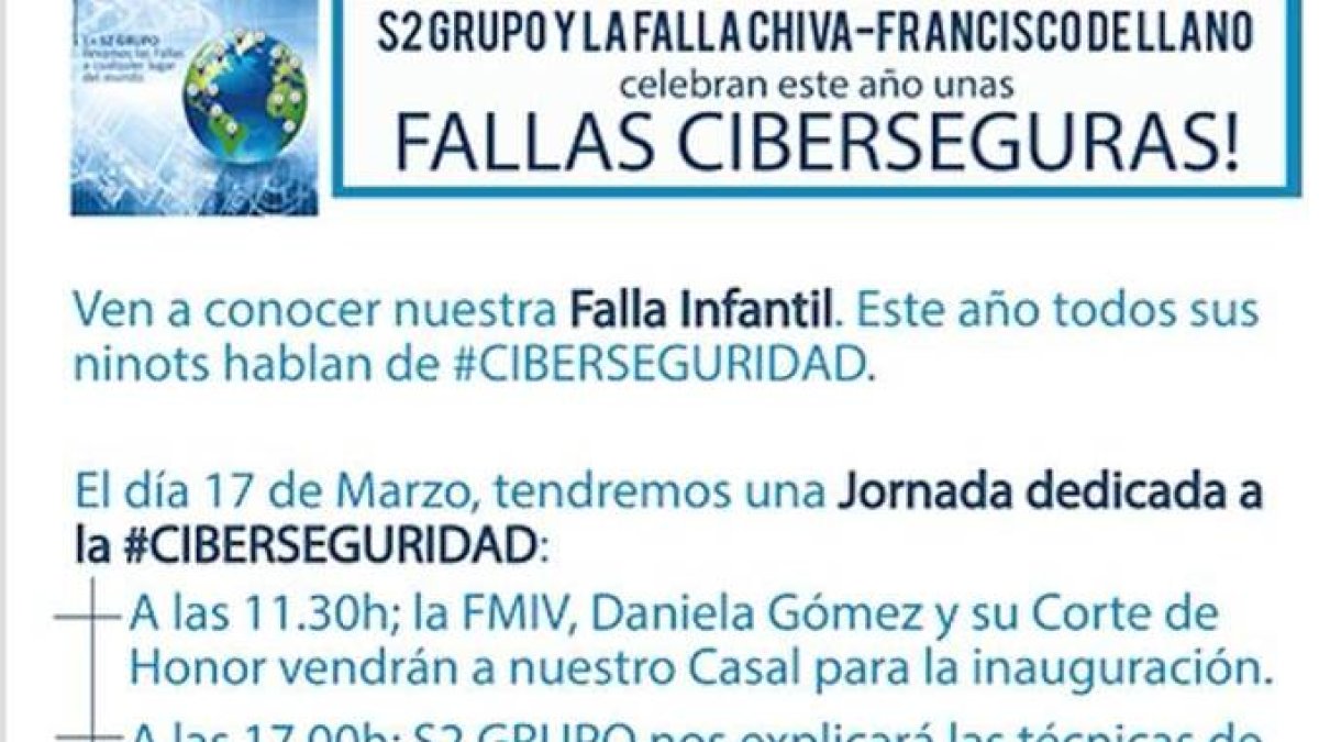 La primera Falla cibersegura hará una Ofrenda virtual