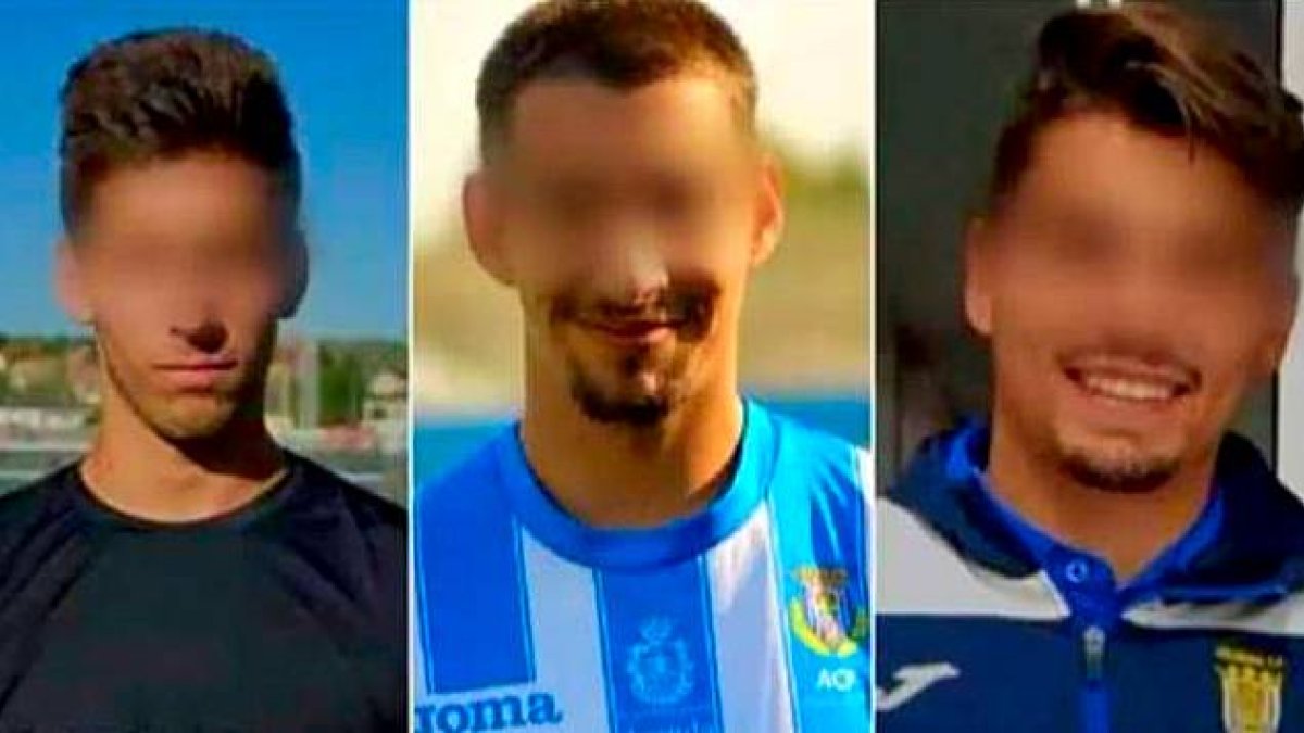 Tres de los jugadores imputados por la presunta violación.