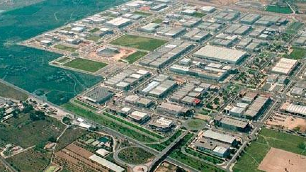Imagen aérea del Parque Empresarial de Torrellano.