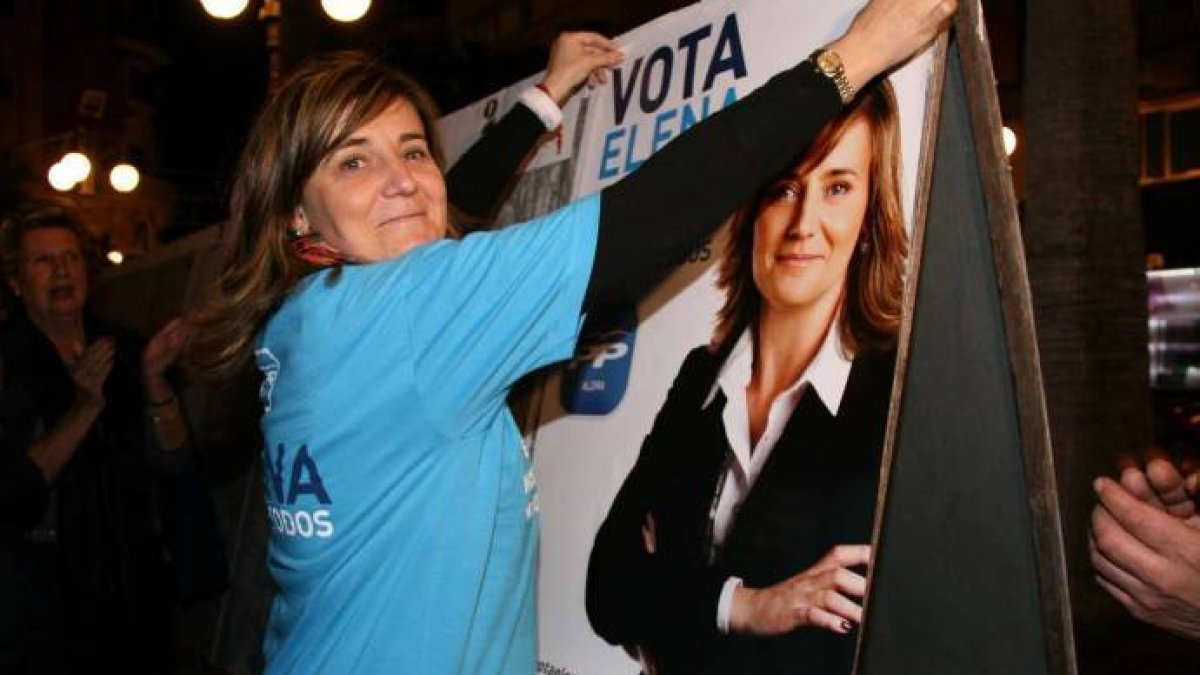Elena Bastidas, durante una campaña municipal.