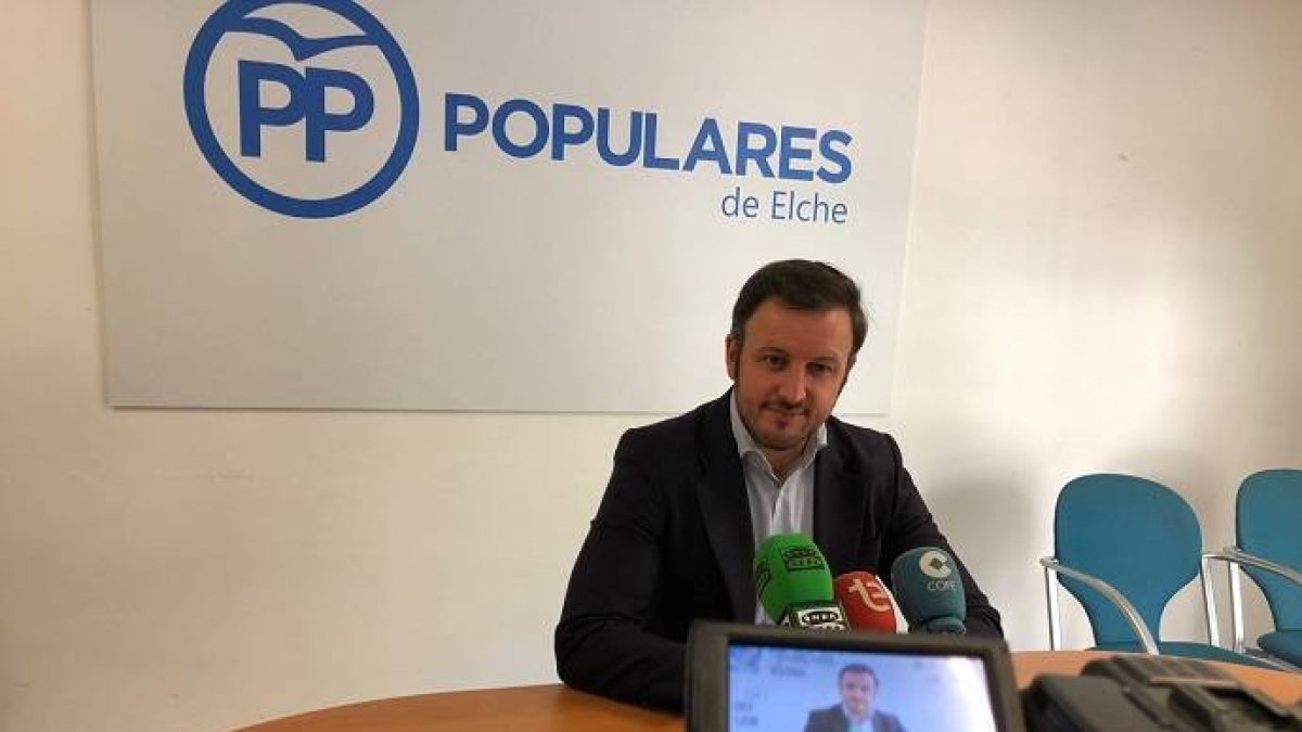 Pablo Ruz, presidente del PP de Elche.
