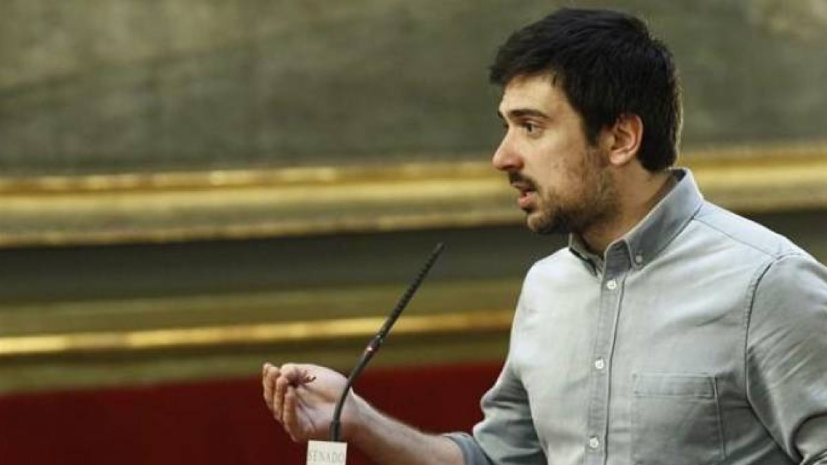 El portavoz de Podemos en el Senado, Ramón Espinar.