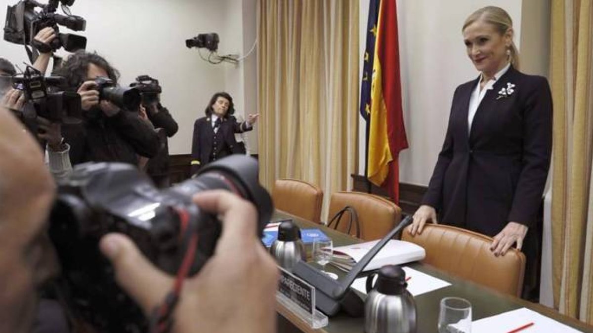 Cristina Cifuentes en el Congreso.